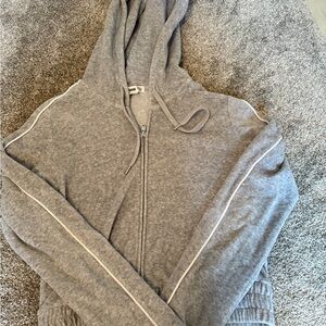 Garage Heather Gray Zip-Up Hoodie
